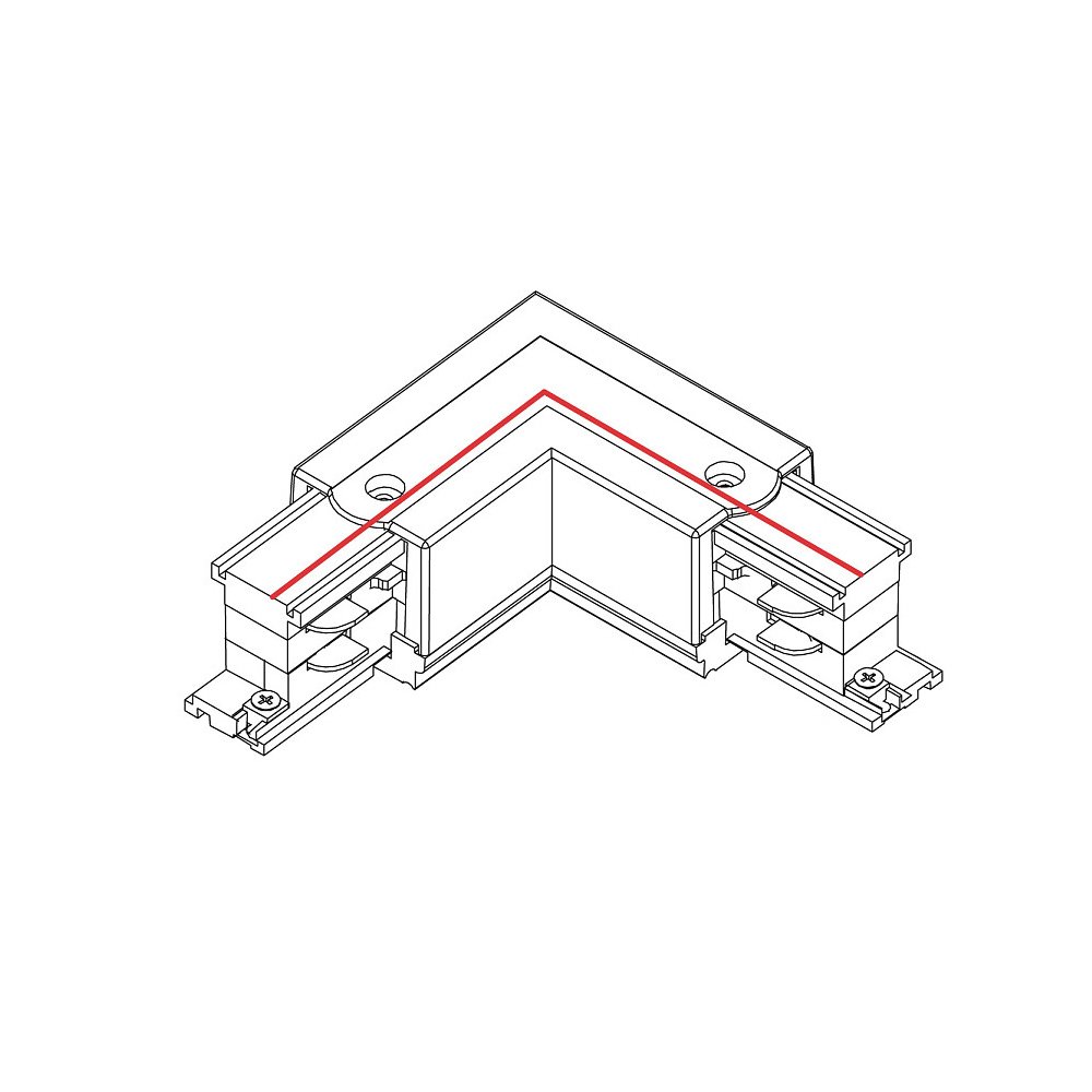 8228 Коннектор L-образный правый Nowodvorski Ctls Power 8228