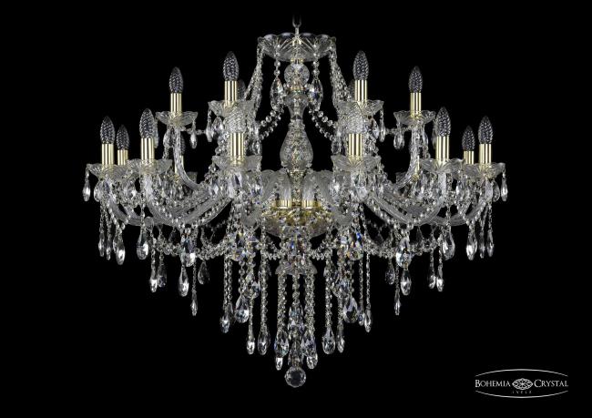 1415/12+6/360 G Подвесная хрустальная люстра 1415 Bohemia 1415/12+6/360 G