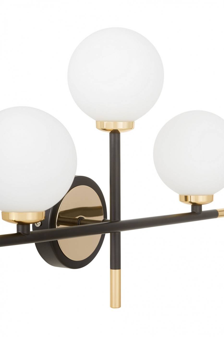 LDW 6033N-3 BK+F.GD Настенное бра Lumina Deco LDW 6033N-3 BK+F.GD