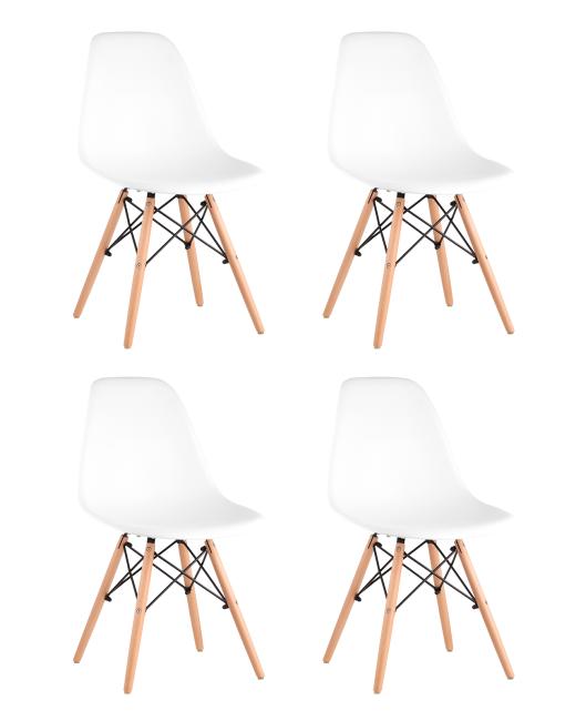 Y801-V SEAT white x4 Комплект стульев Stool Group Style DSW Y801-V SEAT white x4