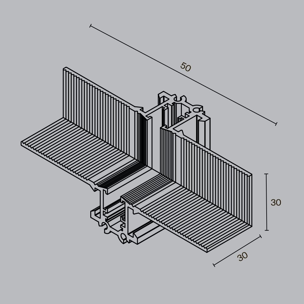 Коннектор угловой внутренний под шпаклевку , встраиваемый Maytoni Accessories for tracks Levity TRA184ICL-13B