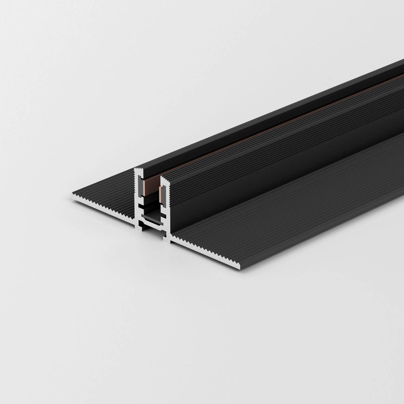 Шинопровод Elektrostandard Mini Magnetic Mini Magnetic Шинопровод встраиваемый под ГКЛ 12,5 мм (черный) (2м) 85170/00