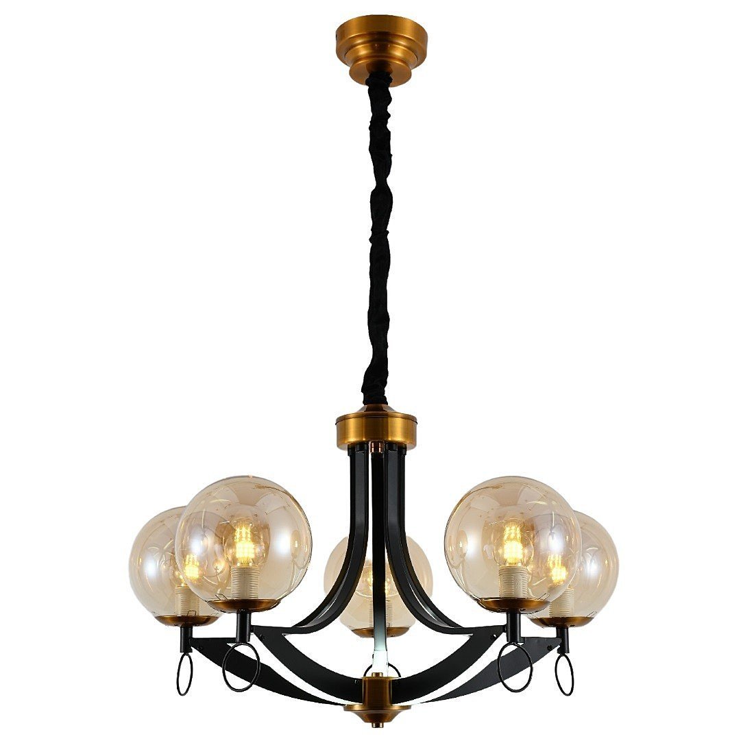 11019/5+5BK+GDBRS AMB Подвесная люстра ЭкономСвет 11019 11019/5+5BK+GDBRS AMB