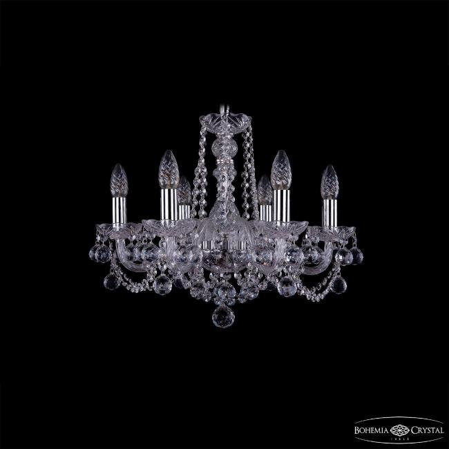 1402/6/160 Ni Balls Подвесная хрустальная люстра 1402 Bohemia 1402/6/160 Ni Balls