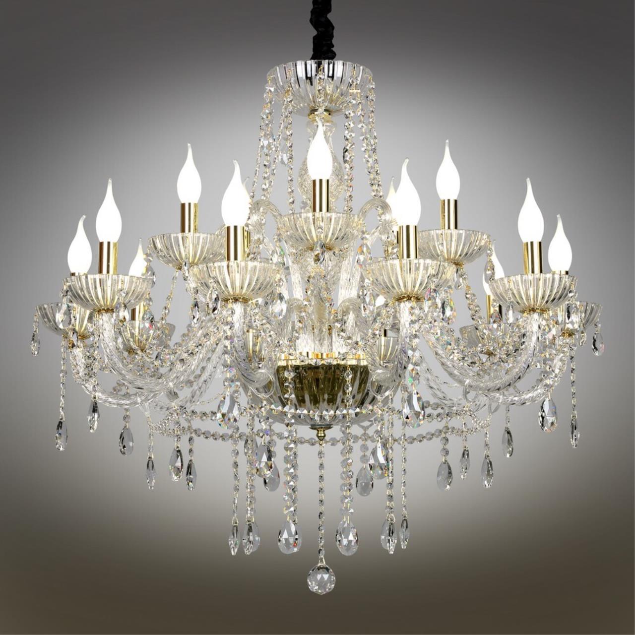 Подвесная хрустальная люстра Bonaita Omnilux OML-70103-15