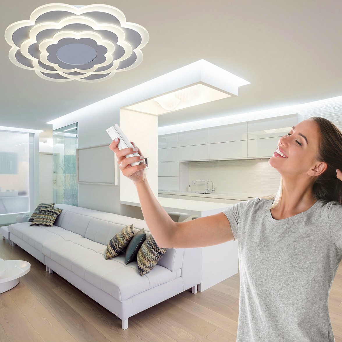 Потолочная светодиодная люстра Multi-Space Arte Lamp A1431PL-1WH