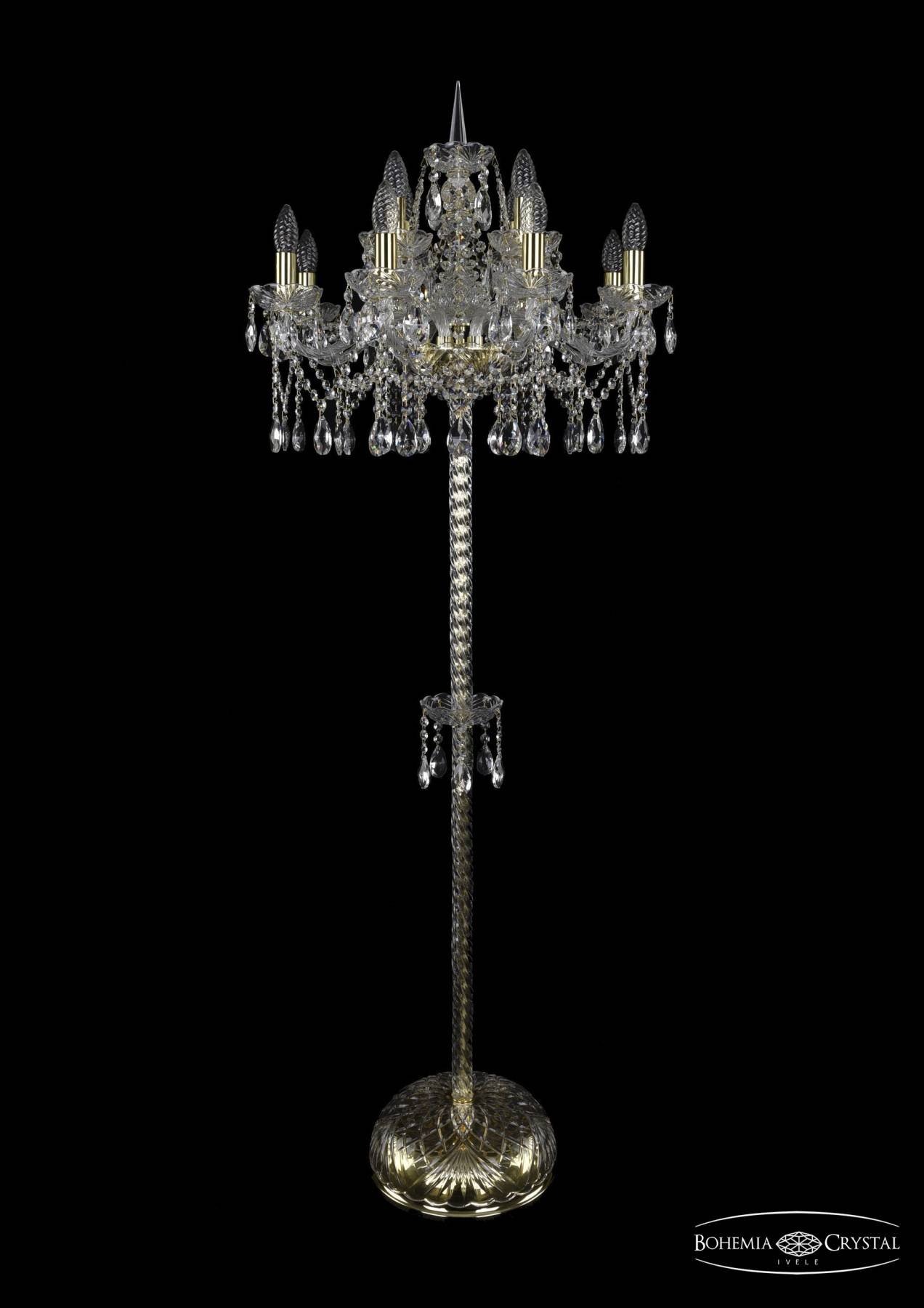 1413T2/8+4/200-165 G Торшер Bohemia 1413T2/8+4/200-165/G