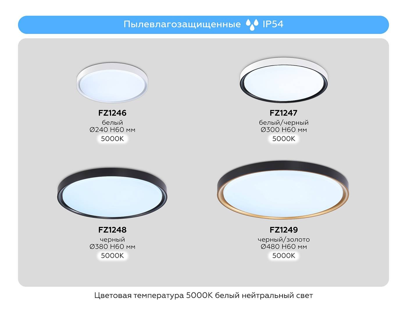 Светильник потолочный Ambrella Air FZ1246