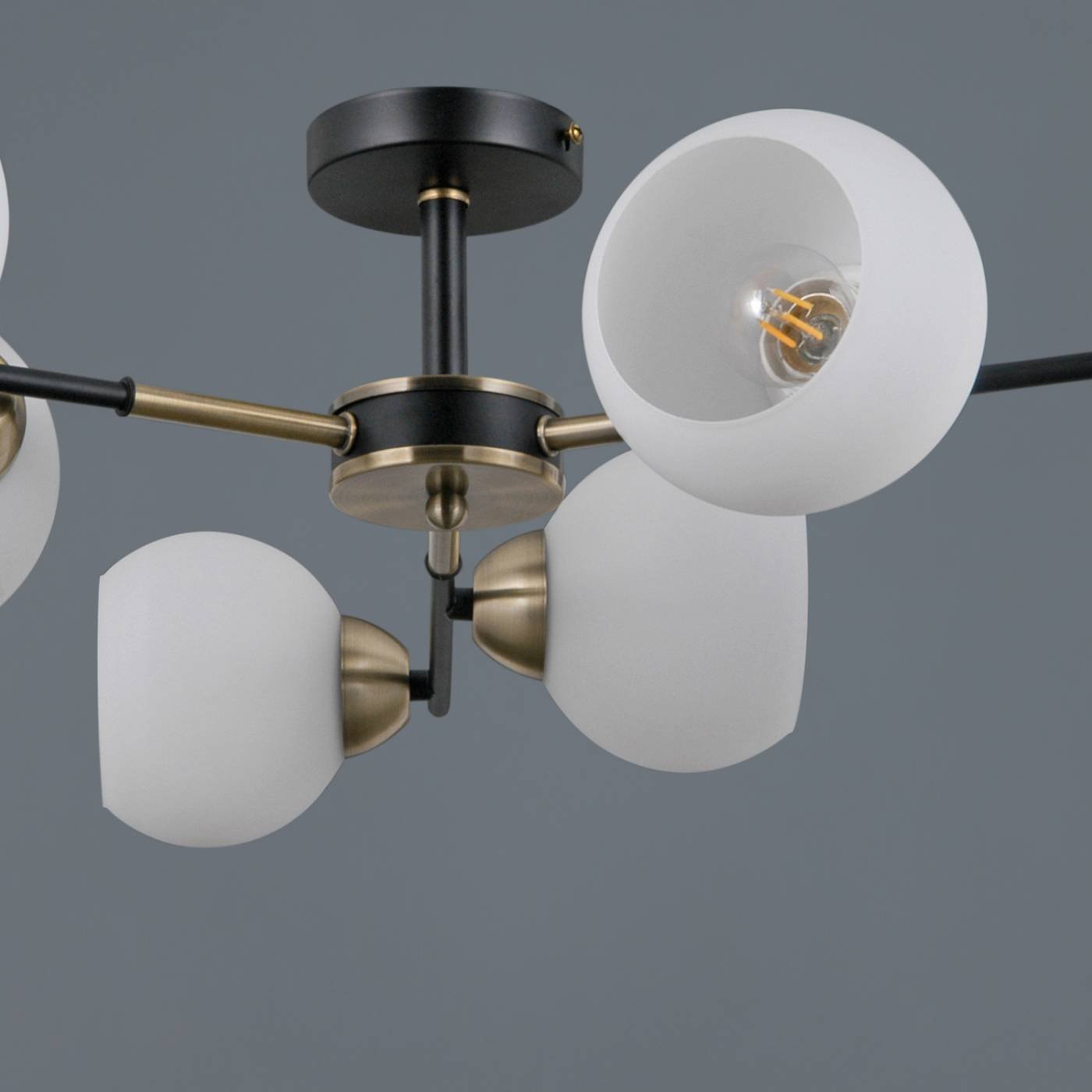 Потолочная люстра ILLUMICO IL0469-6CSQ-24 BK AB LIBRA