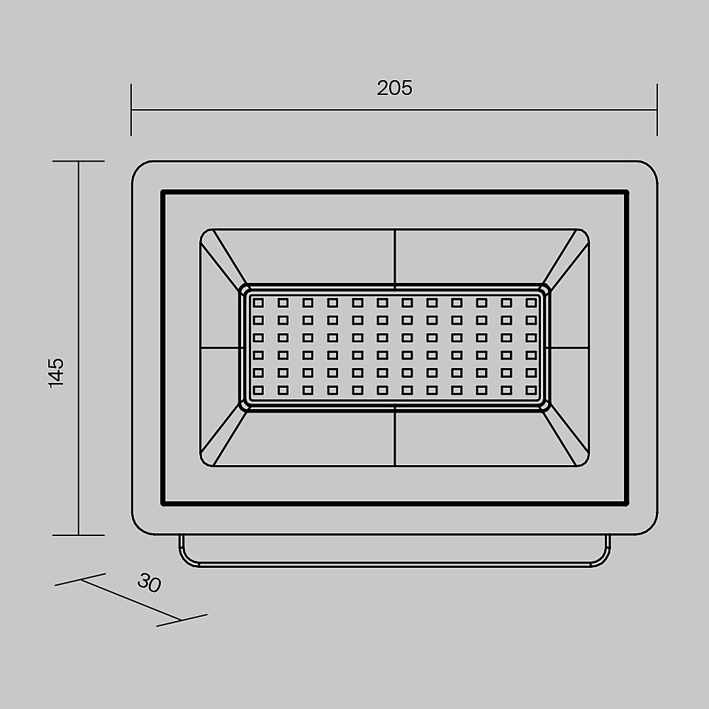 Прожектор уличный Maytoni Flood FL001-L50B4K