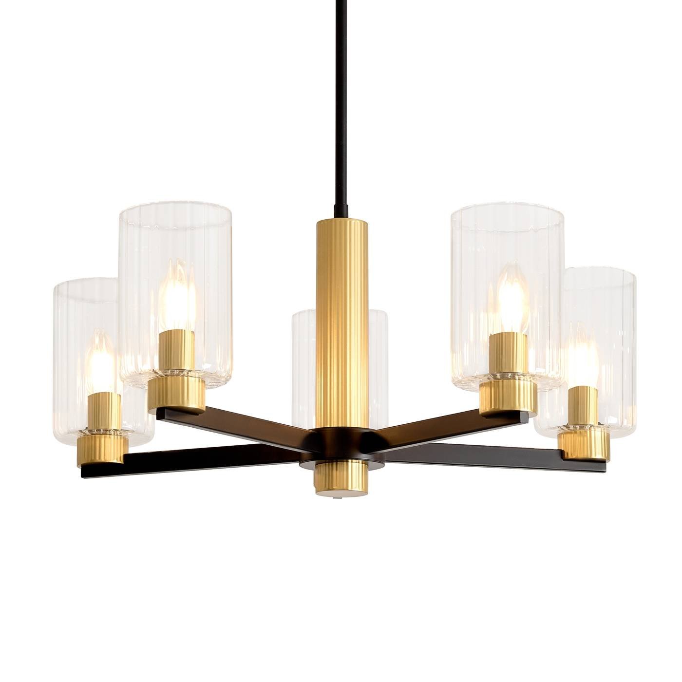 FR2051CL-05BBS Люстра на штанге Freya Ombre FR2051CL-05BBS