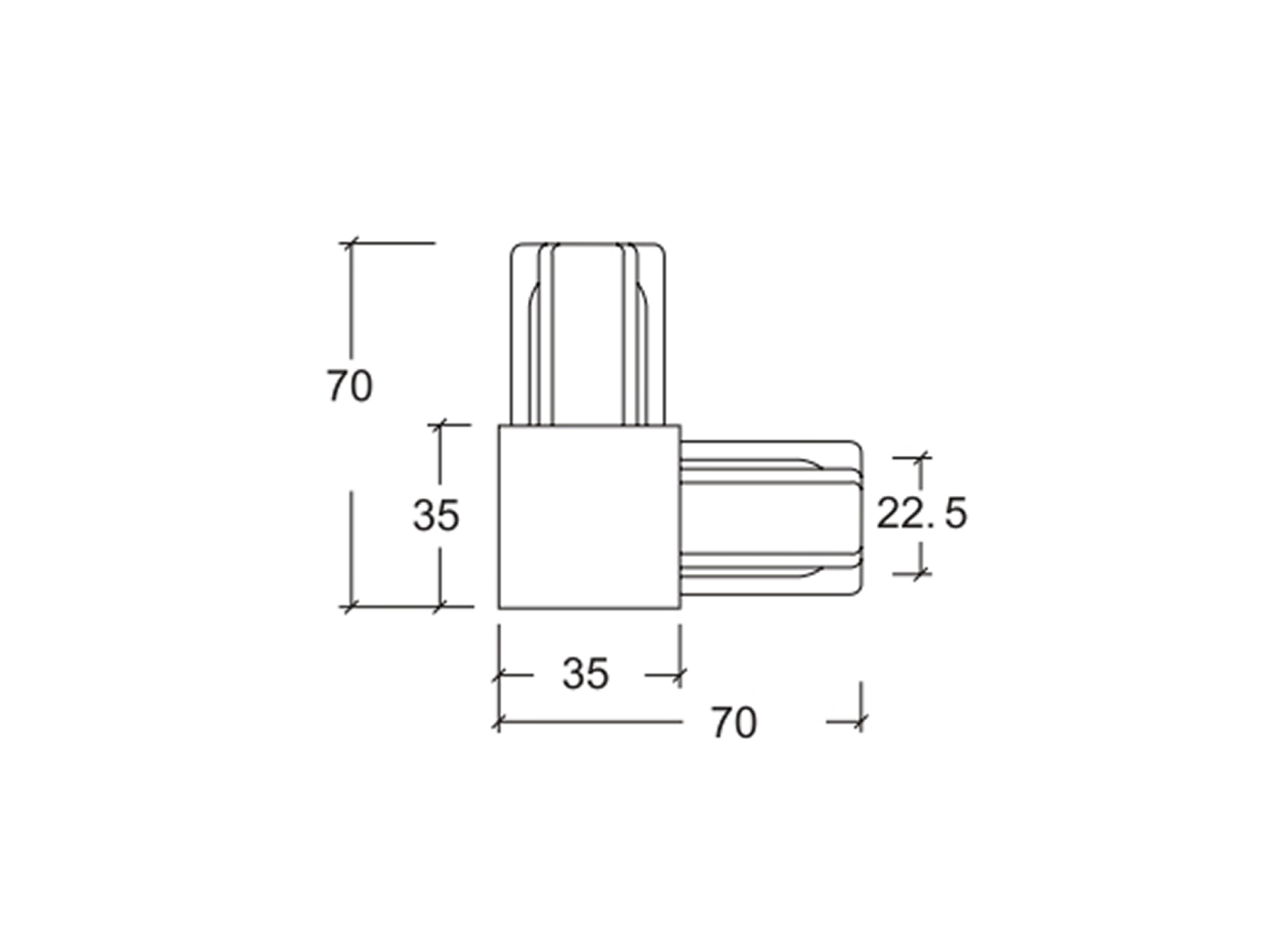 00-00003724 Коннектор Однофазный трек SWG DesignLed 00-00003724
