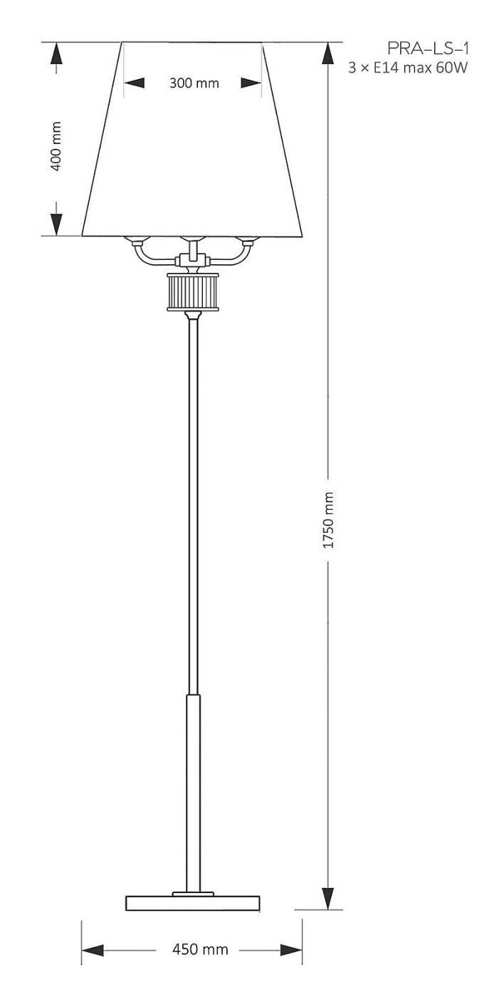 Торшер Kutek Prato PRA-LS-1(N)