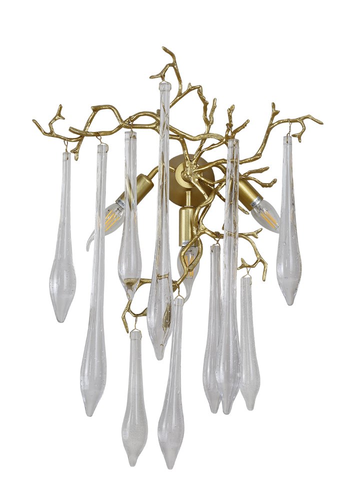 REINA AP3 GOLD PEARL Настенное бра Crystal Lux Reina REINA AP3 GOLD PEARL