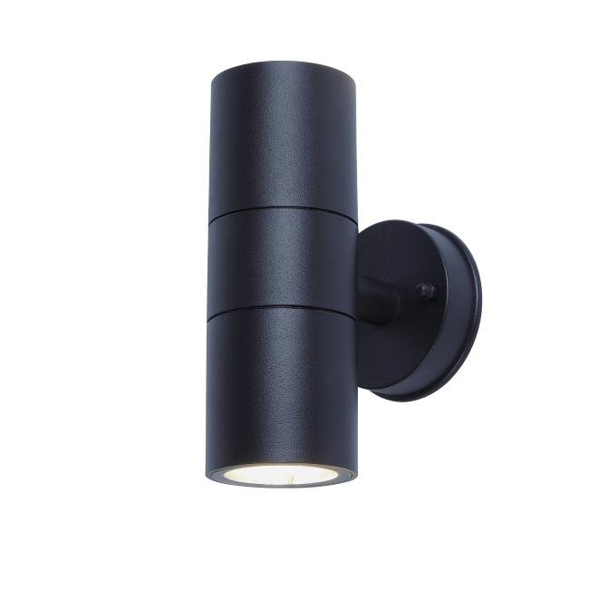 UUL-S22D-2x35W/GU10 IP65 BLACK Уличный настенный светильник Uniel Настенные uul-a01s UUL-S22D-2x35W/GU10 IP65 BLACK