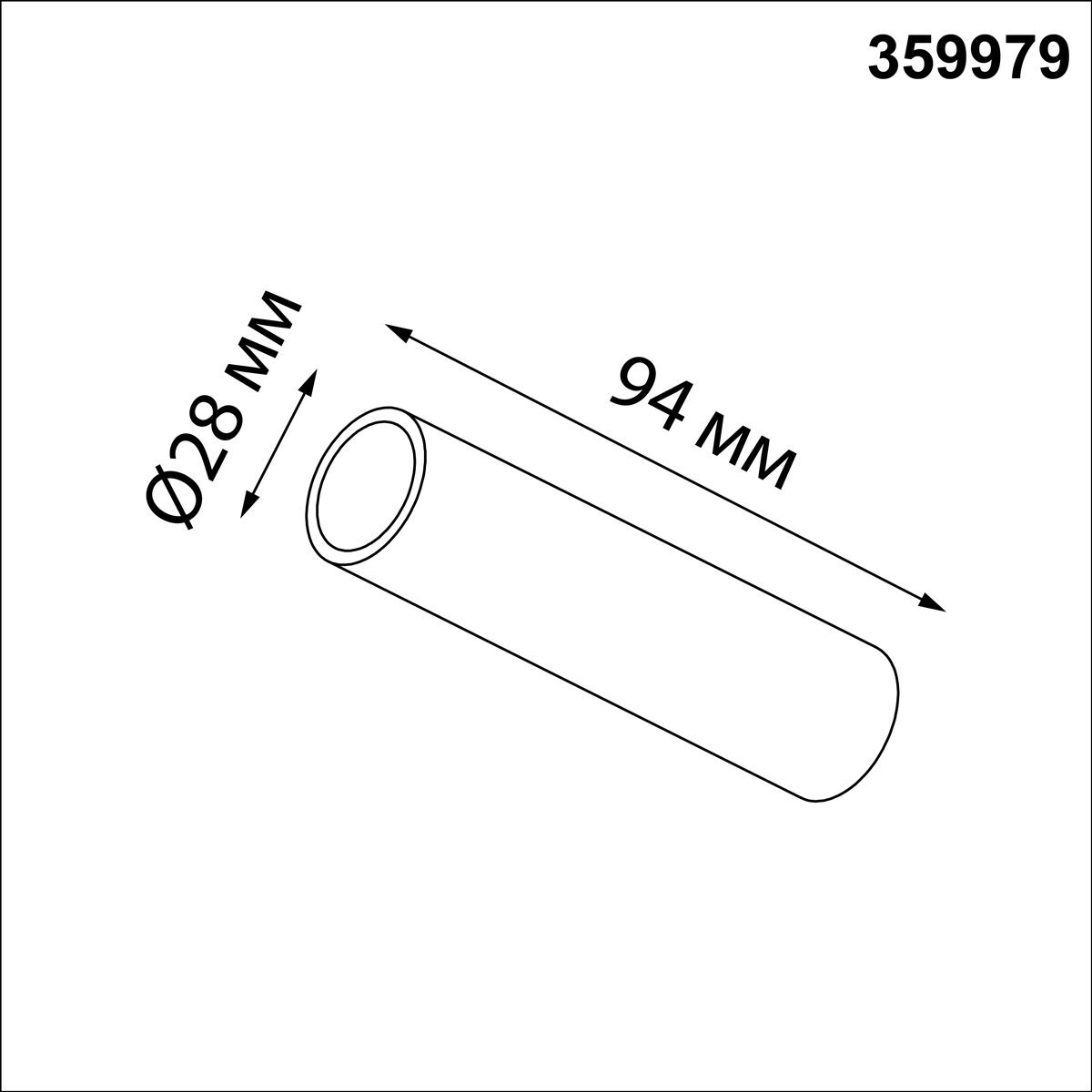 359979 Соединитель прямой Glat Novotech 359979