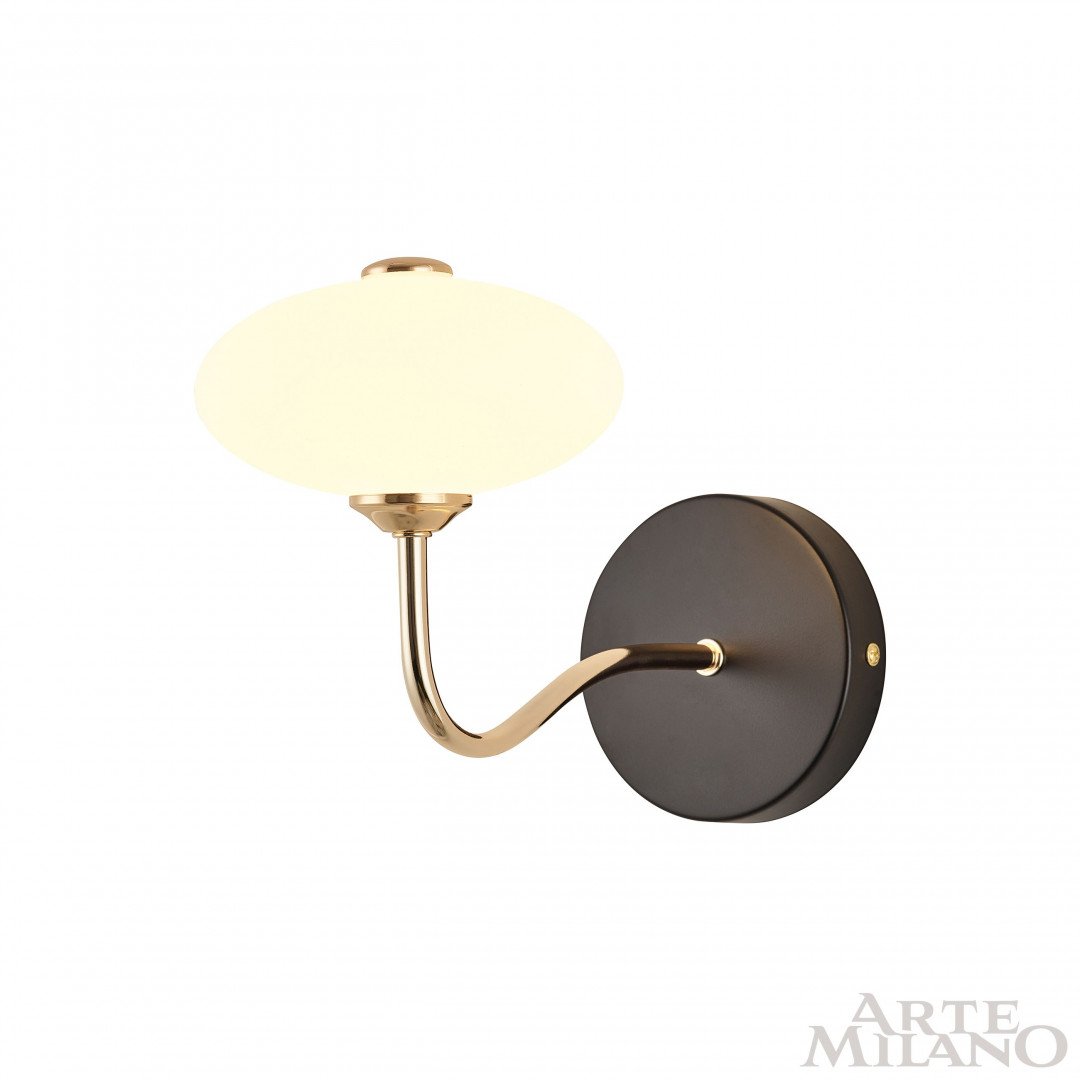 Настенное бра Arte Milano Neapol73908 273908/1B BK/GD