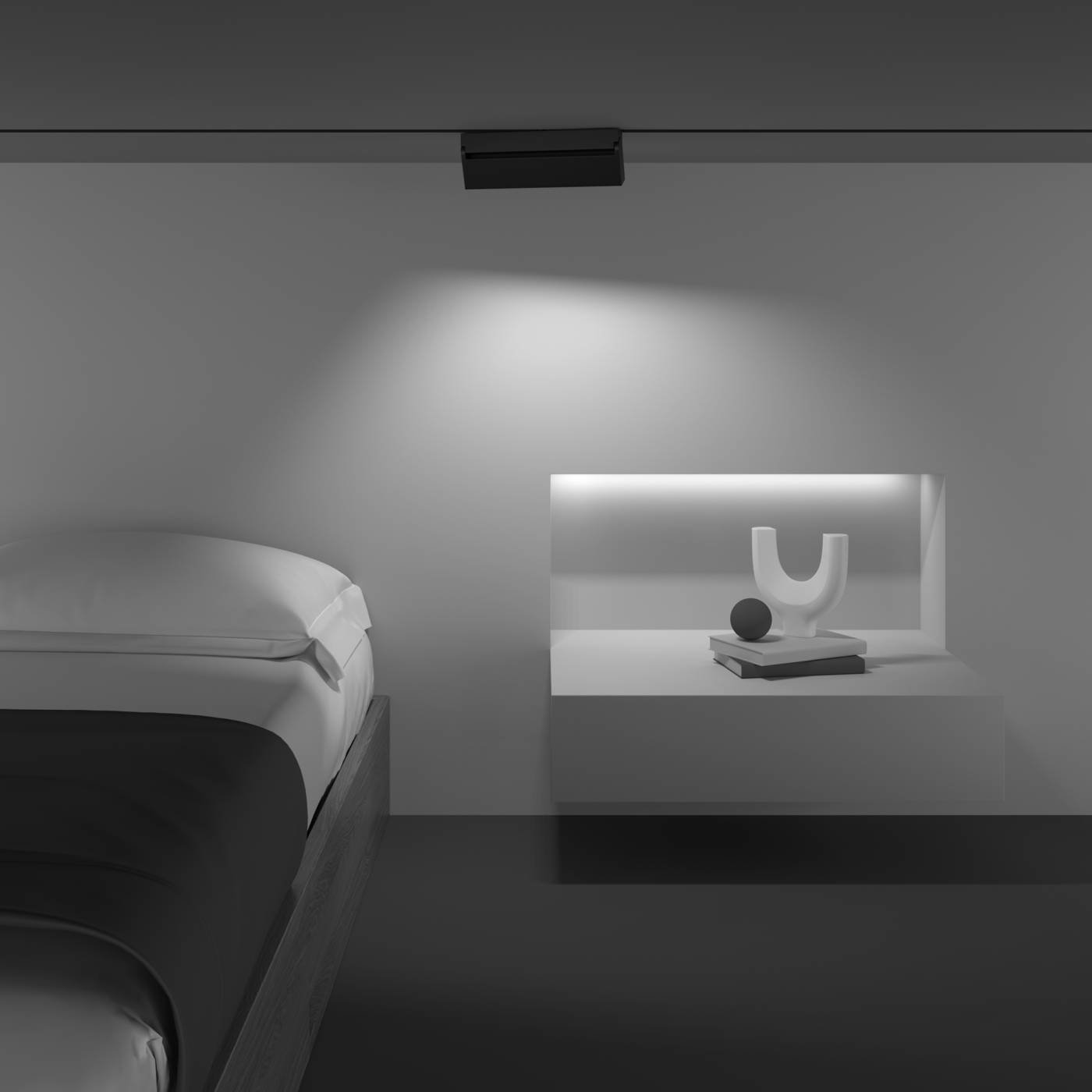 Трековый светильник Maytoni Points Rot Gravity TR077-2-20W4K-B