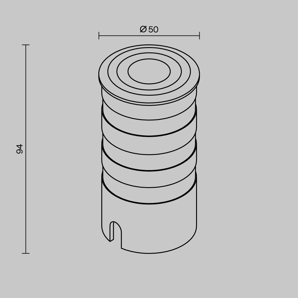 O517DL-L5S3K Встраиваемый светильник Vent Maytoni O517DL-L5S3K