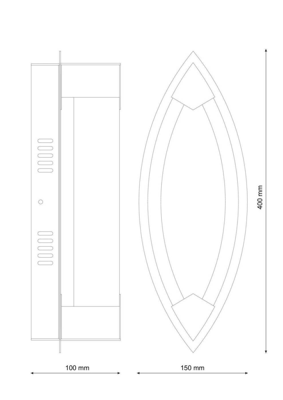 Настенное бра Lucia Tucci Modena MODENA W172.1 Large LED400