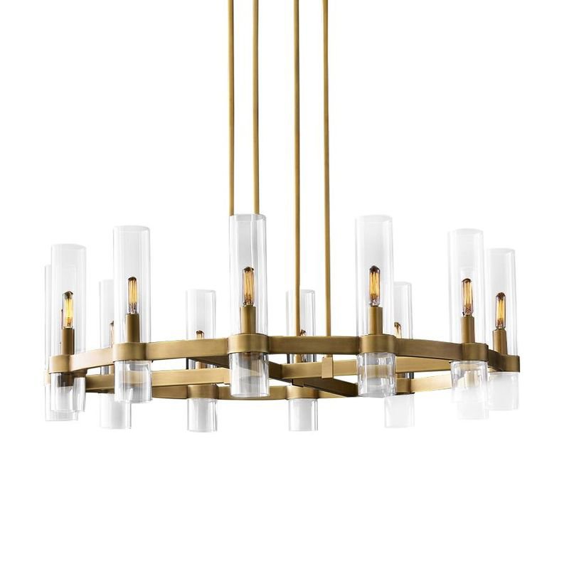 MT8888-8H antique brass Люстра на штанге Delight Collection Ravelle MT8888-8H antique brass