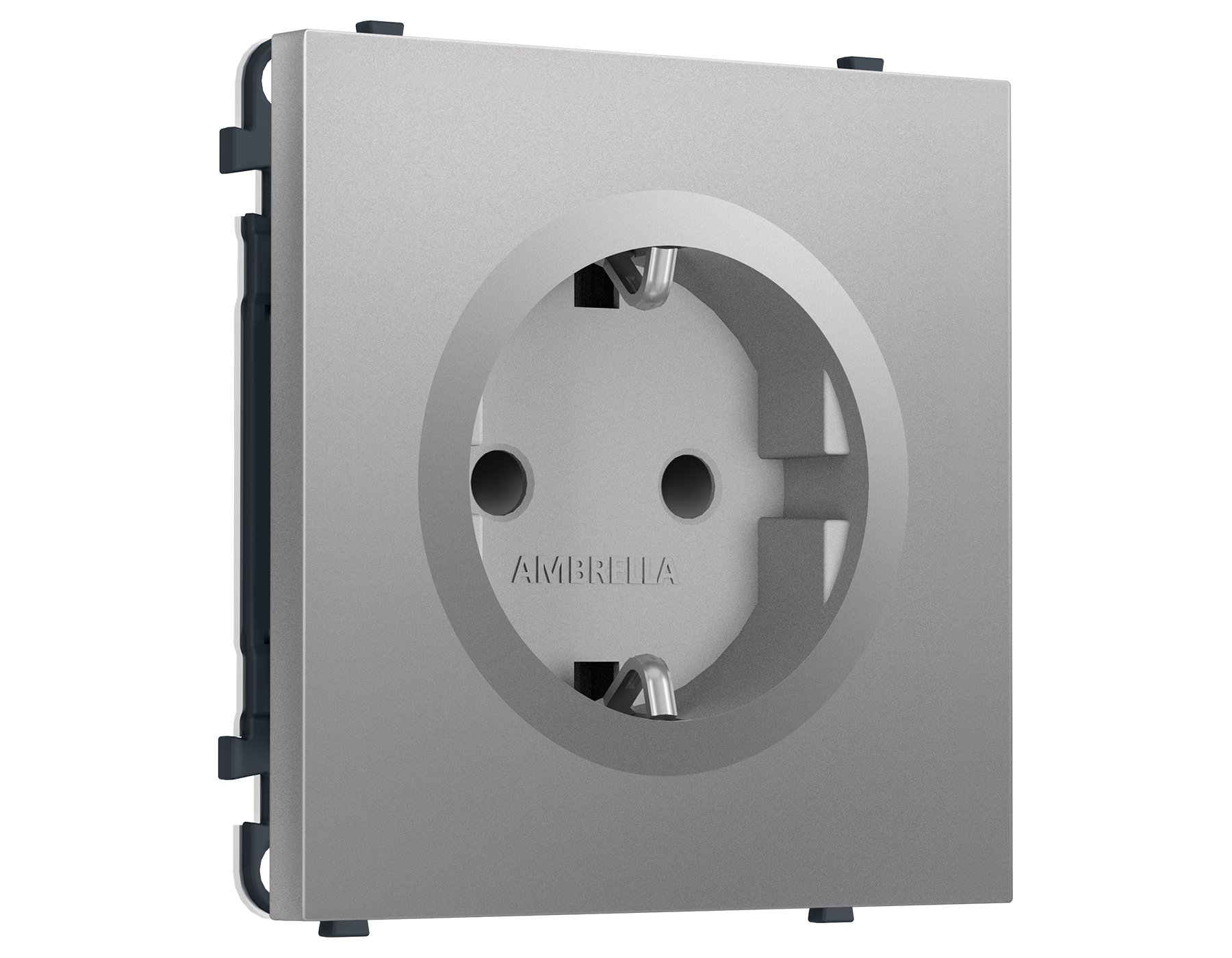 MS507010 MS507010 Комплект механизма электрической розетки SIGMA Сталь матовый 50Hz 2P+E с/з с/ш 16A-250V QUANT PRO (SP5070, PR141)