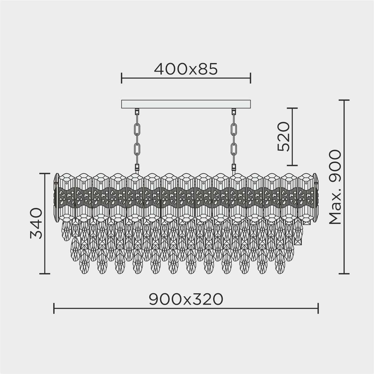 ML.7085.900.300 GD Подвесная люстра ML Modelux ML.7085.900.300 GD