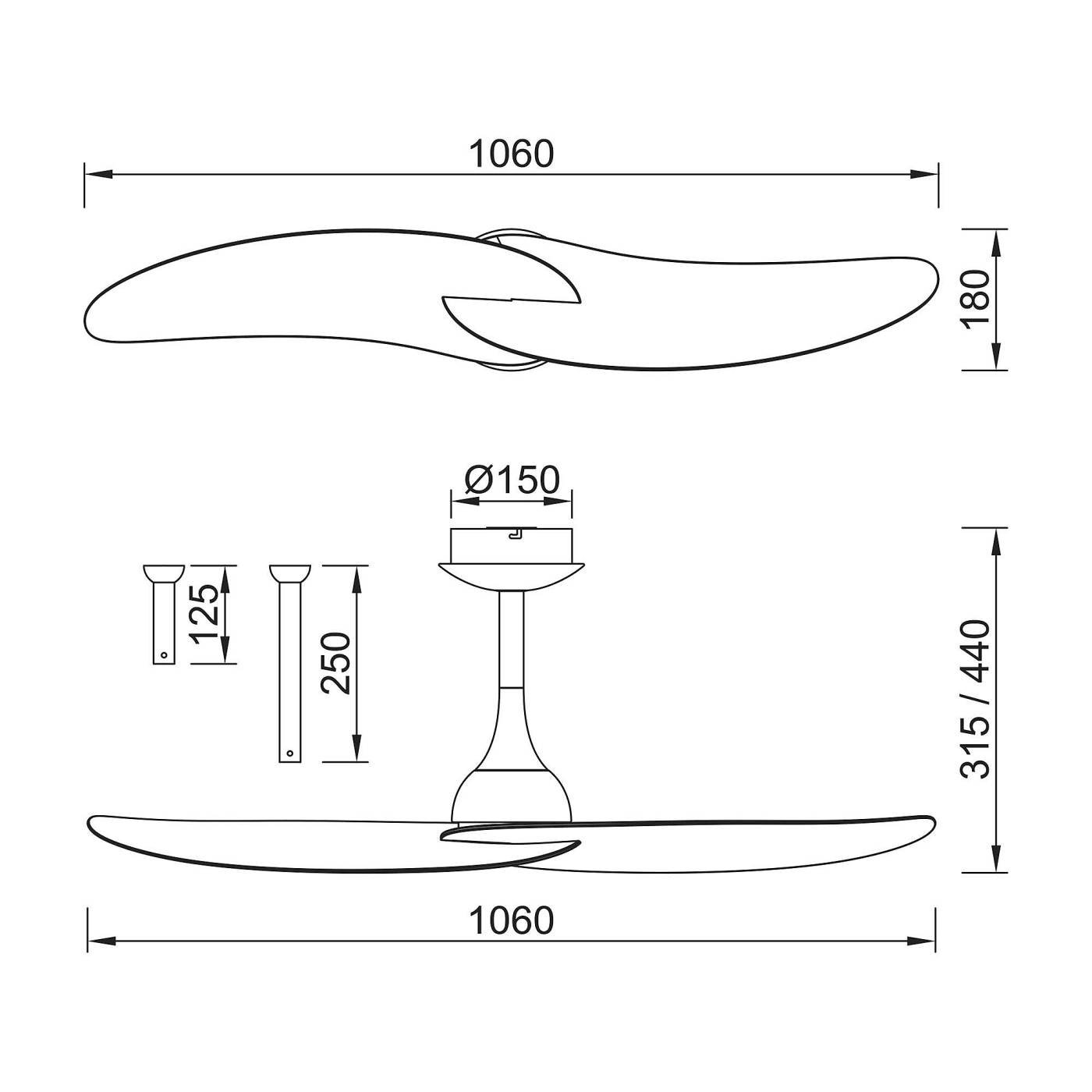 9037 Вентилятор потолочный Mantra Ipanema 9037