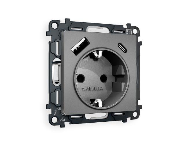 MA660010 Розетка Ambrella Volt ALFA MA660010