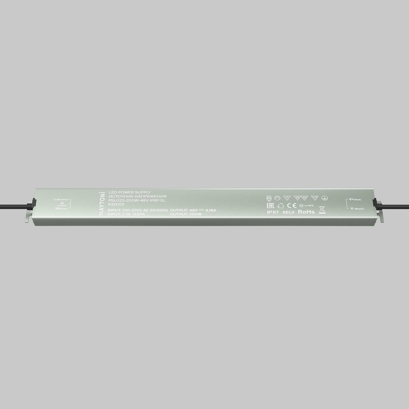 832005 Драйвер для LED ленты Maytoni Источники напряжения 48В 832005