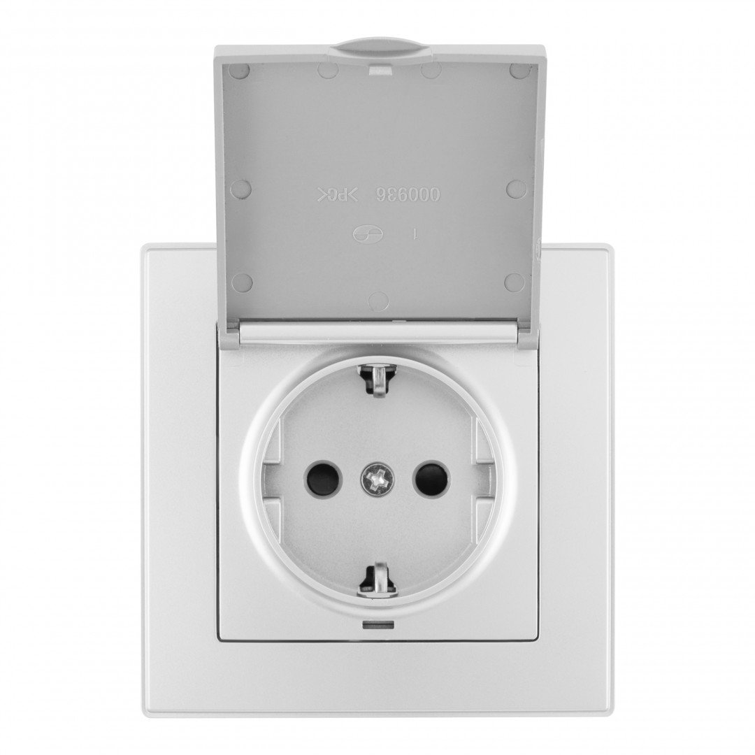 SET06-1-41-1 silver Розетка Arte Milano Set06-1 SET06-1-41-1 silver