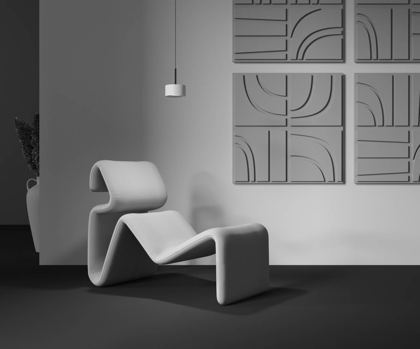 P102PL-12W3K-W Светильник подвесной Maytoni Glare P102PL-12W3K-W