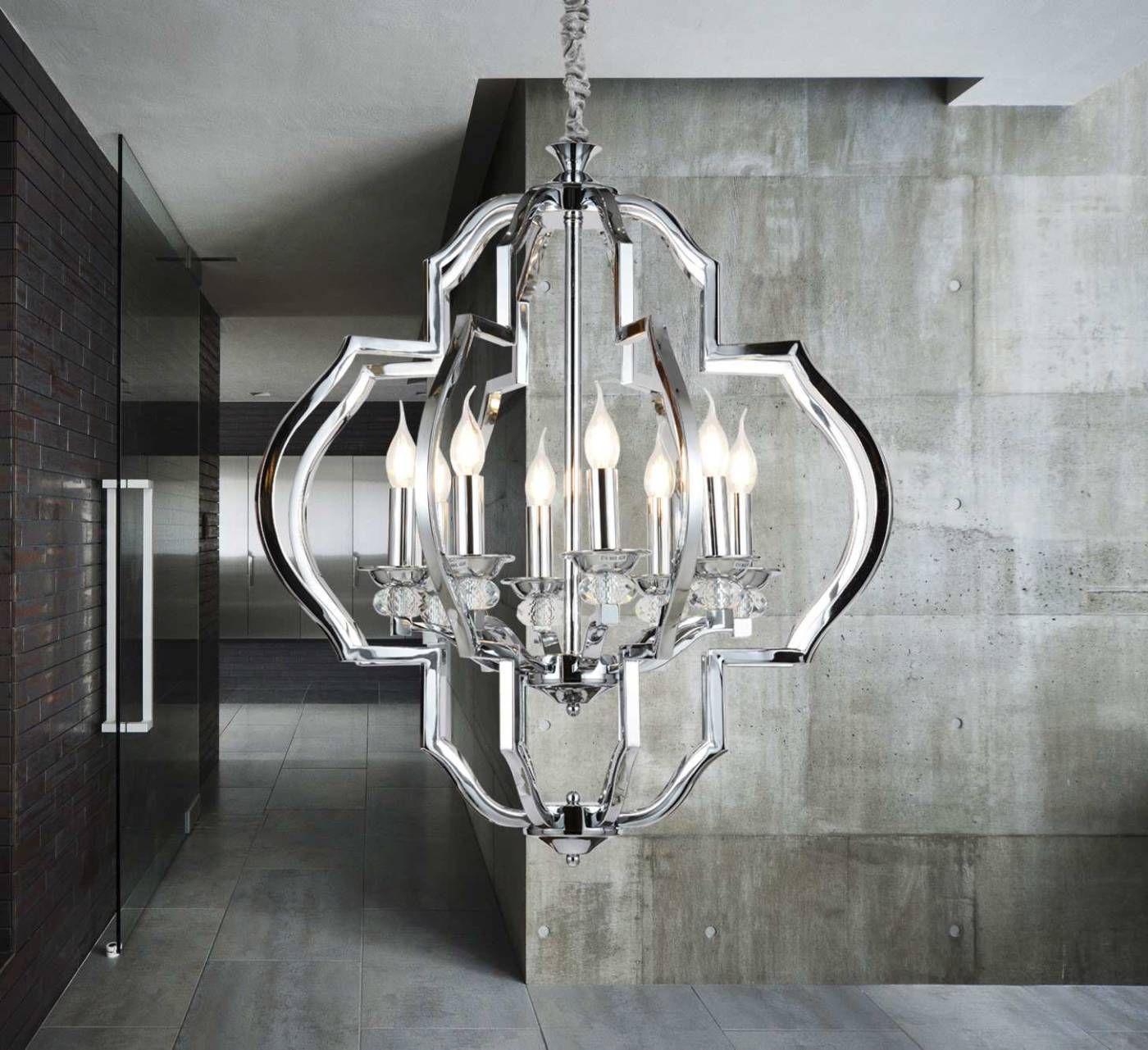 Подвесная люстра Lumina Deco Cesaro LDP 17078-8 CHR