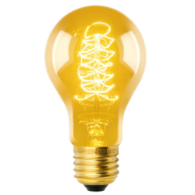 IL-V-A60-40/GOLDEN/E27 CW01 Ретро лампа Uniel Vintage серия Лампы накаливания IL-V-A60-40/GOLDEN/E27 CW01