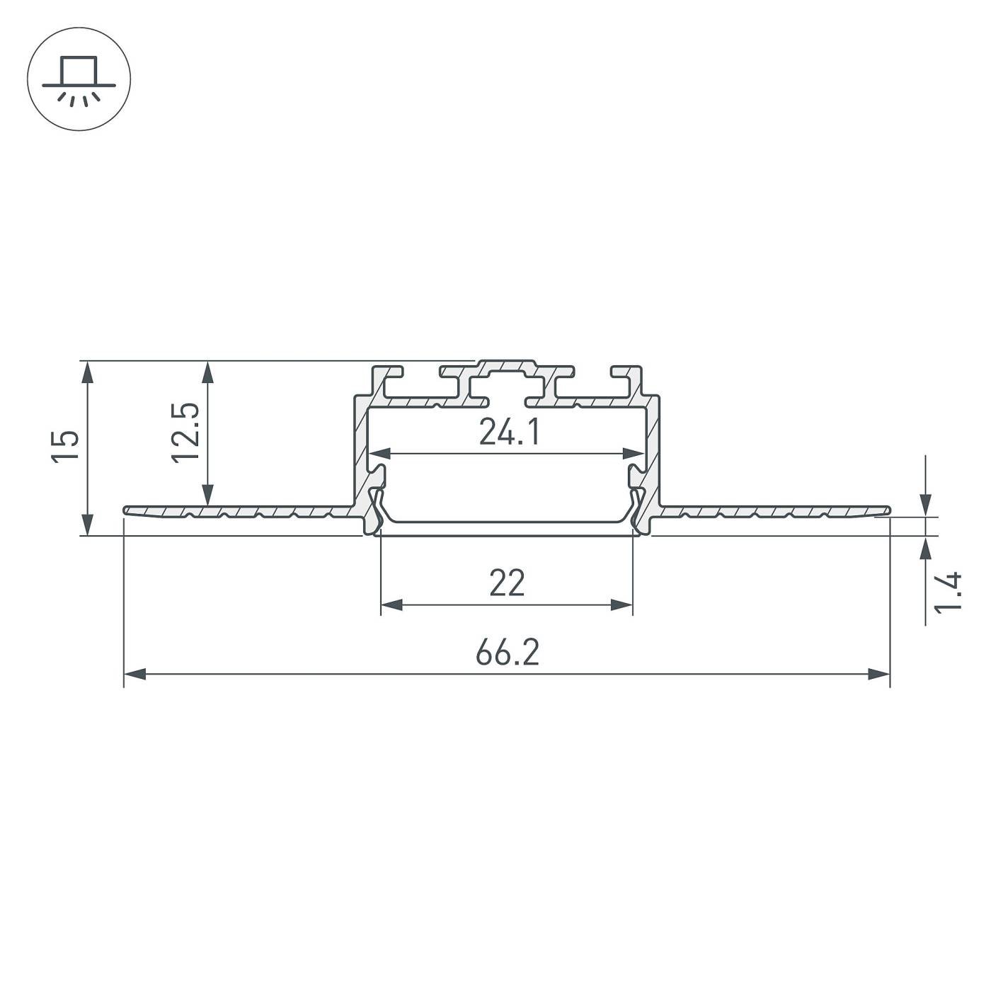 Профиль Arlight Pls-Lock 058956