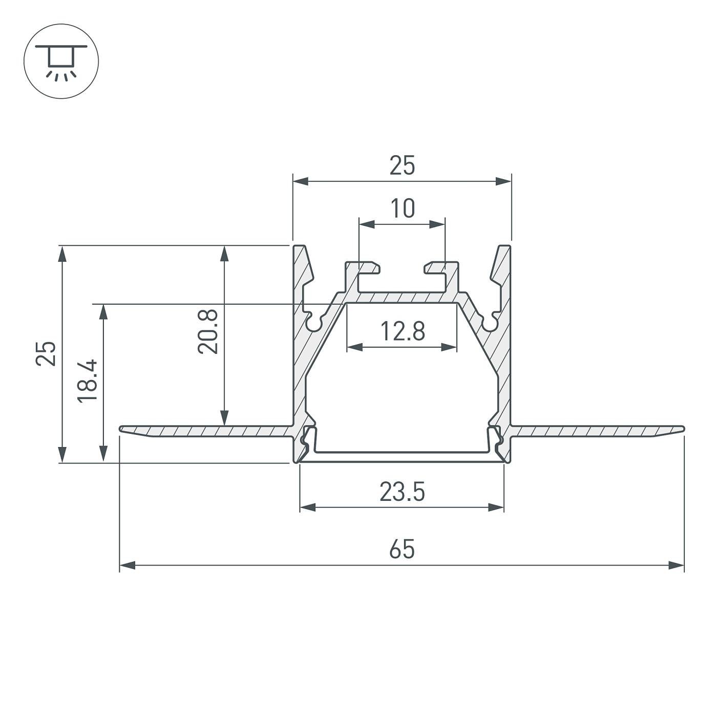 Профиль Arlight Sl-Linia 053806