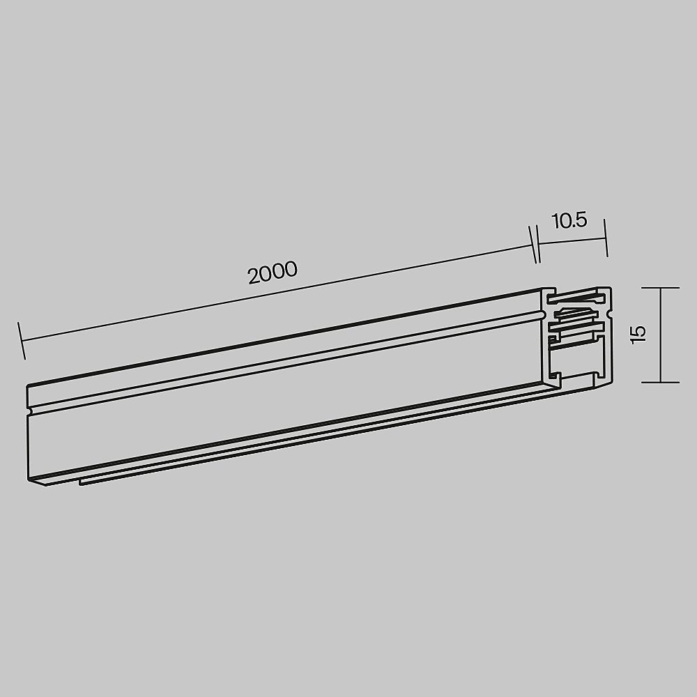 Шинопровод Maytoni Busbar trunkings Levity TRX184-112B-1