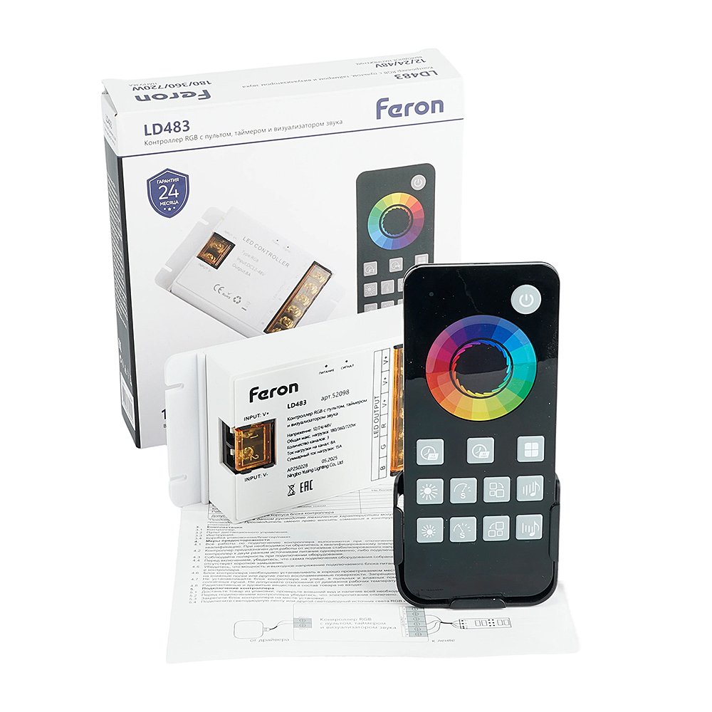52098 Контроллер RGB с пультом Feron LD483 52098