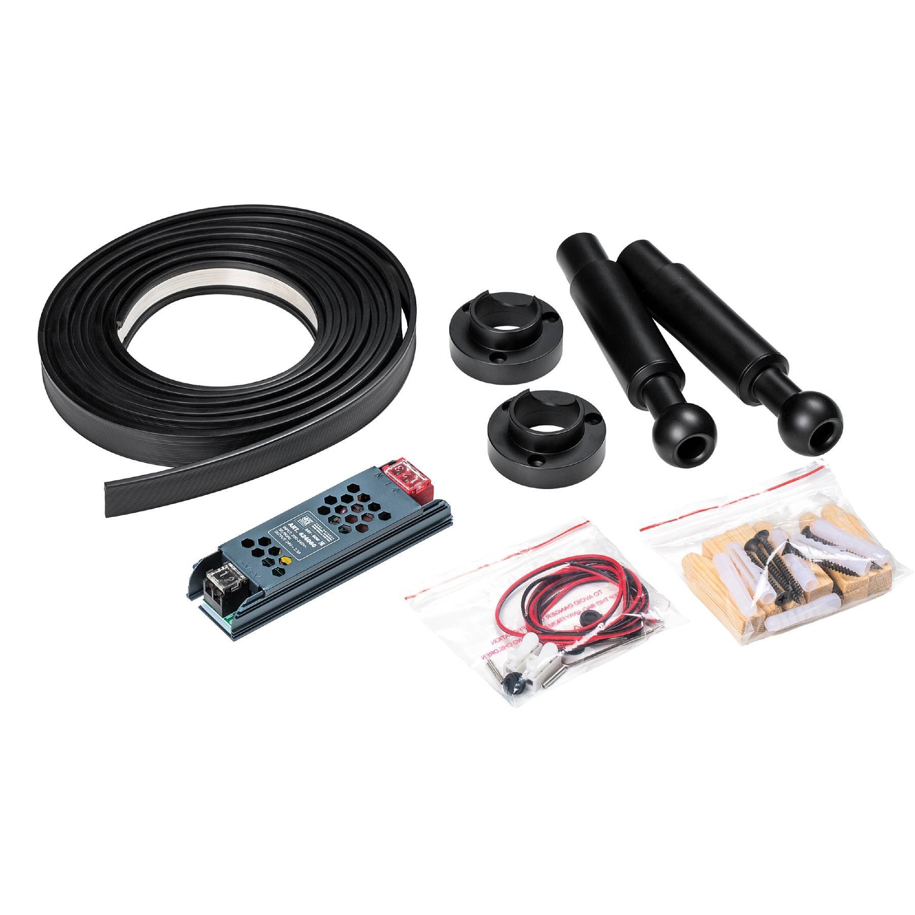 60CORDA5 Тросовая система CORDA 5м и блок питания на 60W (max мощность ленты 11W/метр) Lightstar Corda 60CORDA5