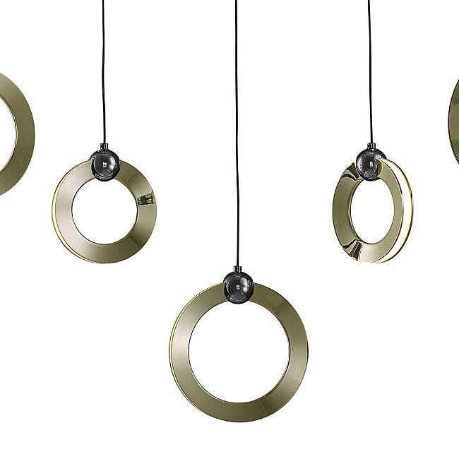 Светильник подвесной Lumien Hall Livin LH8028/5P-BK-SGD-PBK