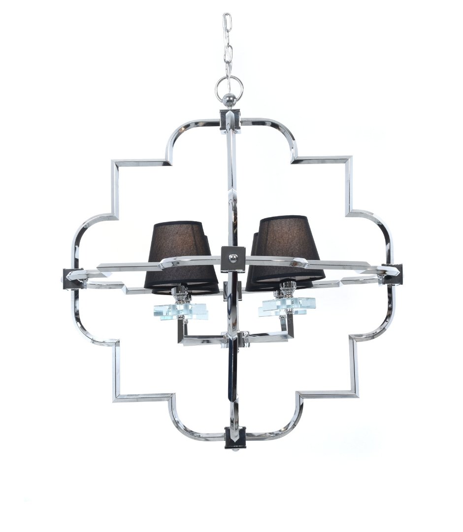 Подвесная люстра Lumina Deco Baltimore LDP 8020-4 CHR+BK