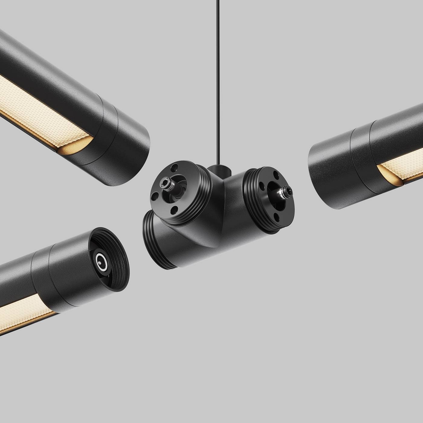 T-образный плоский коннектор для системы Shelf без ввода питания Maytoni Accessories for system Shelf CA015TC-B