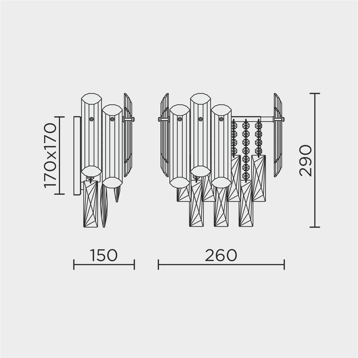 ML.7088.290 GD Бра настенное ML Modelux ML.7088.290 GD