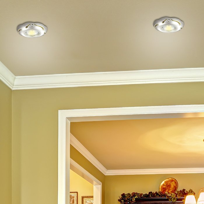 Встраиваемый светильник с узорами Grain 370288 Novotech