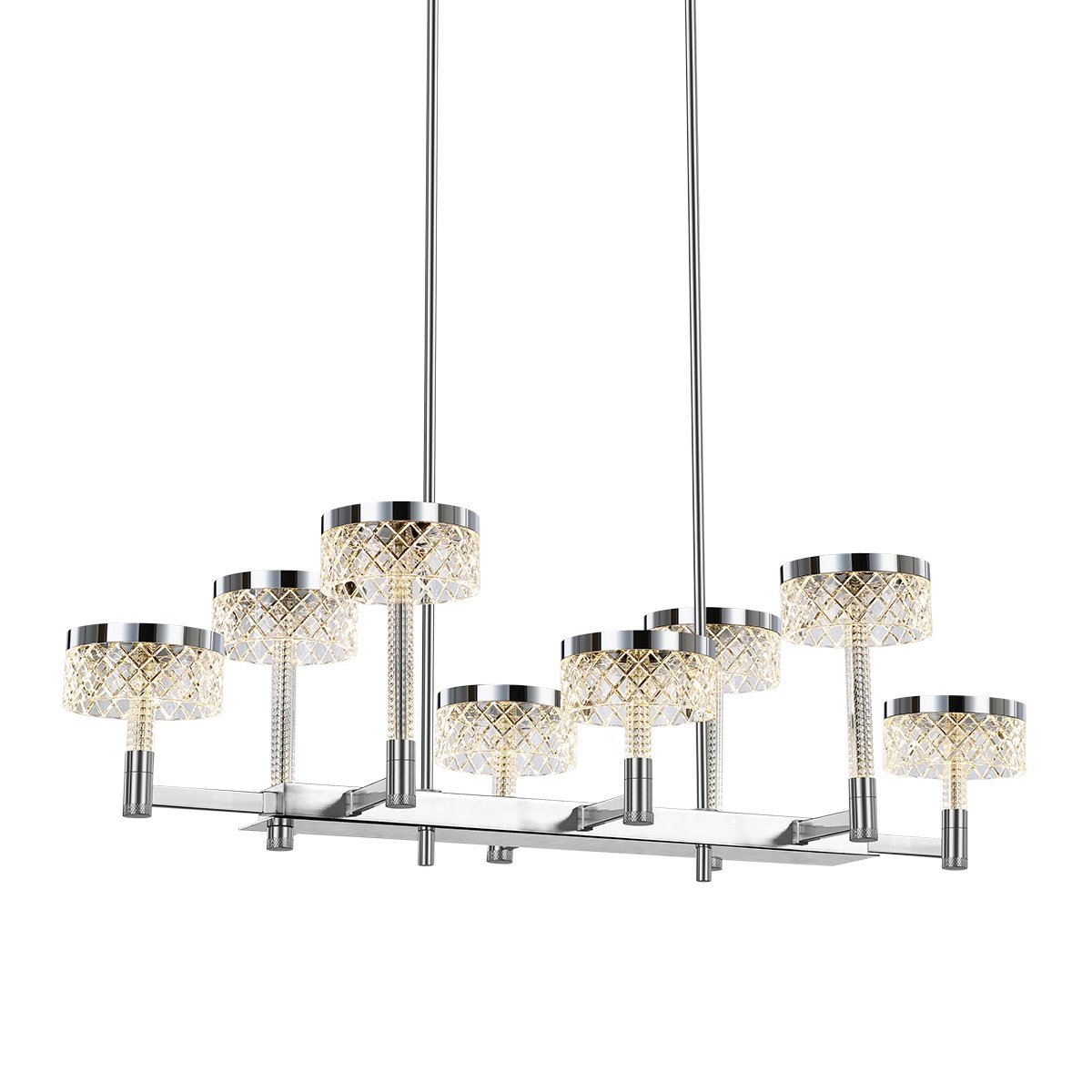 MD21020075-8B chrome Люстра на штанге Delight Collection Diamond cut MD21020075-8B chrome