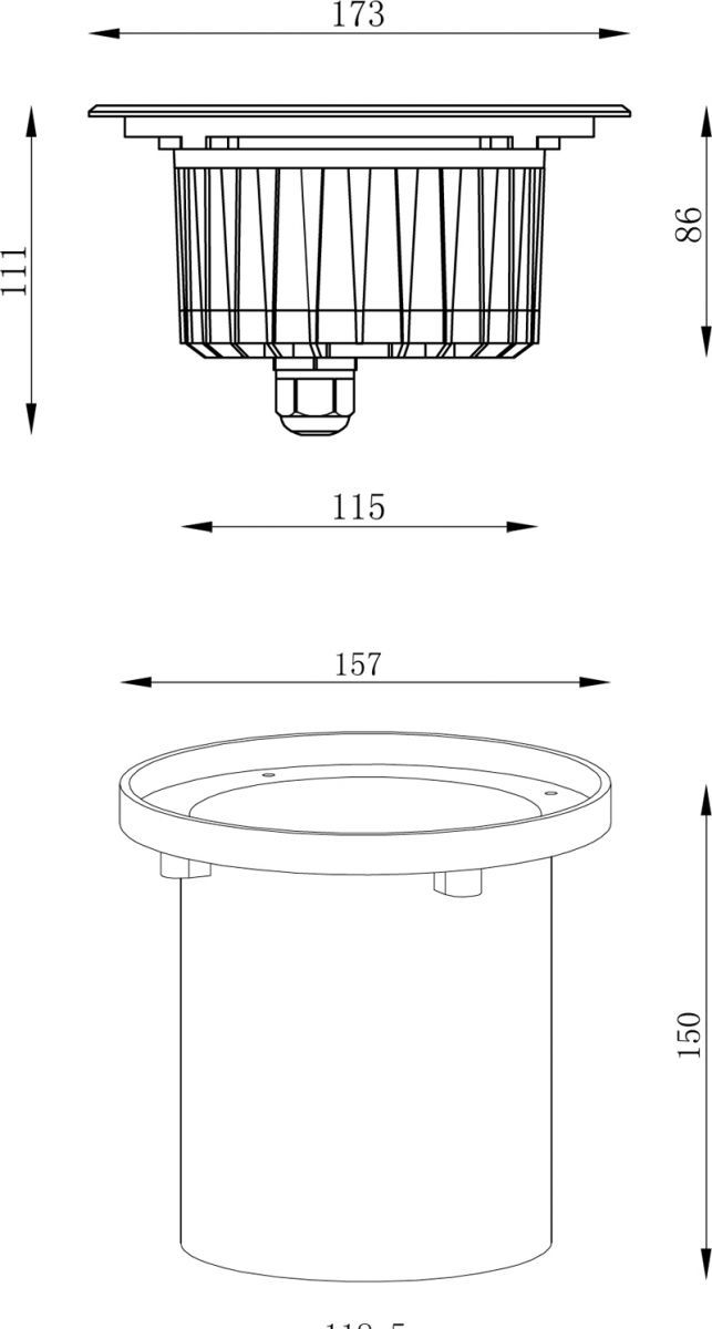 730454 Уличный встраиваемый Deko-Light 730454