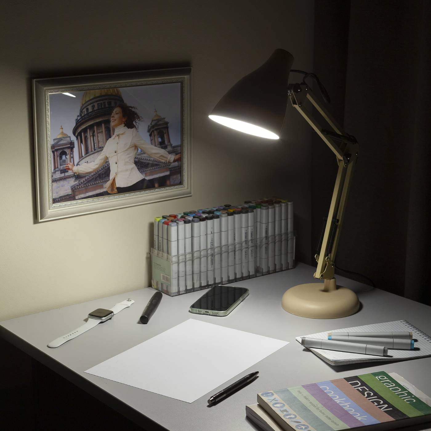 Настольная лампа ЭРА N-123 N-123-Е27-40W-BG