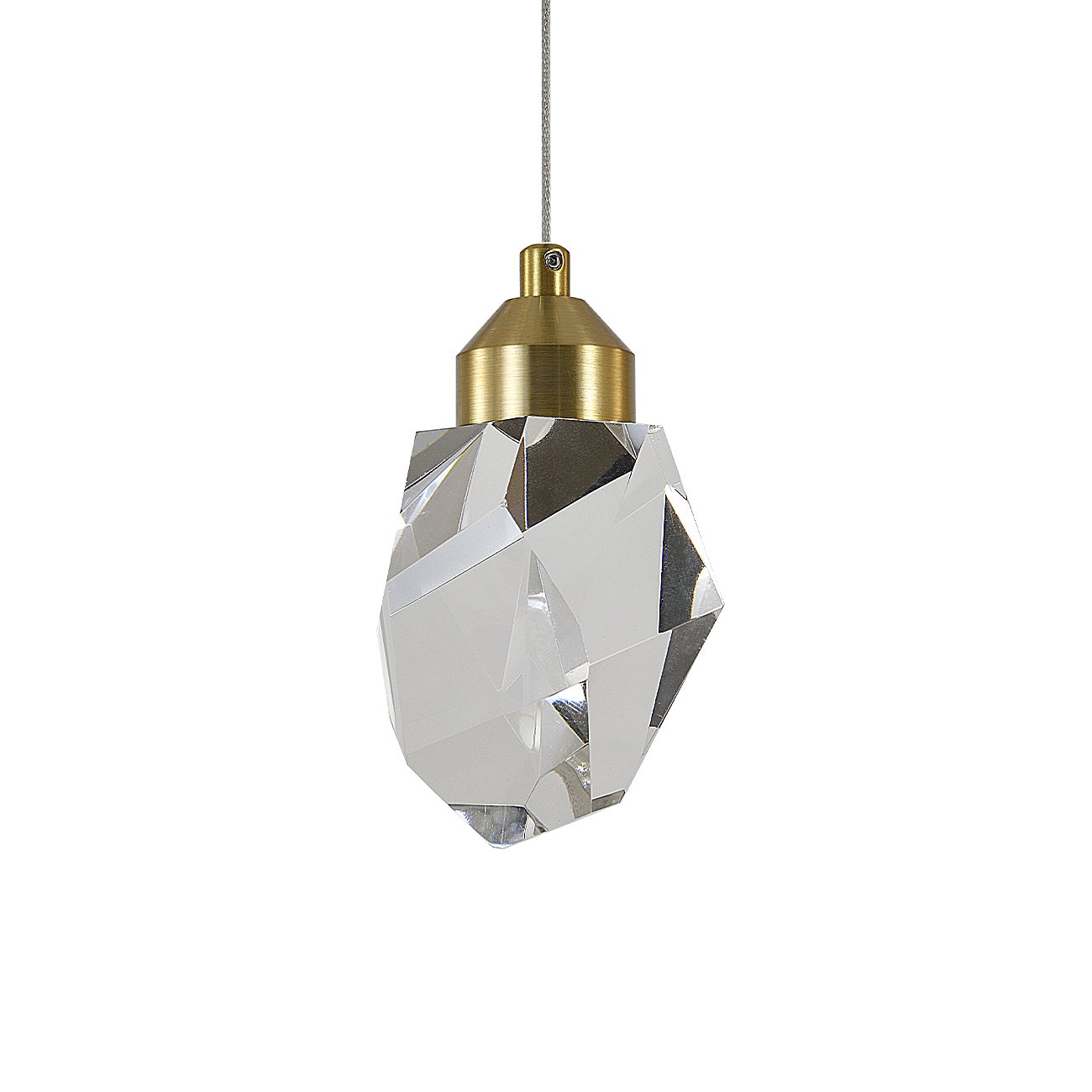 V000132L Светильник подвесной Indigo Cristallo V000132L 12053/1P Brass