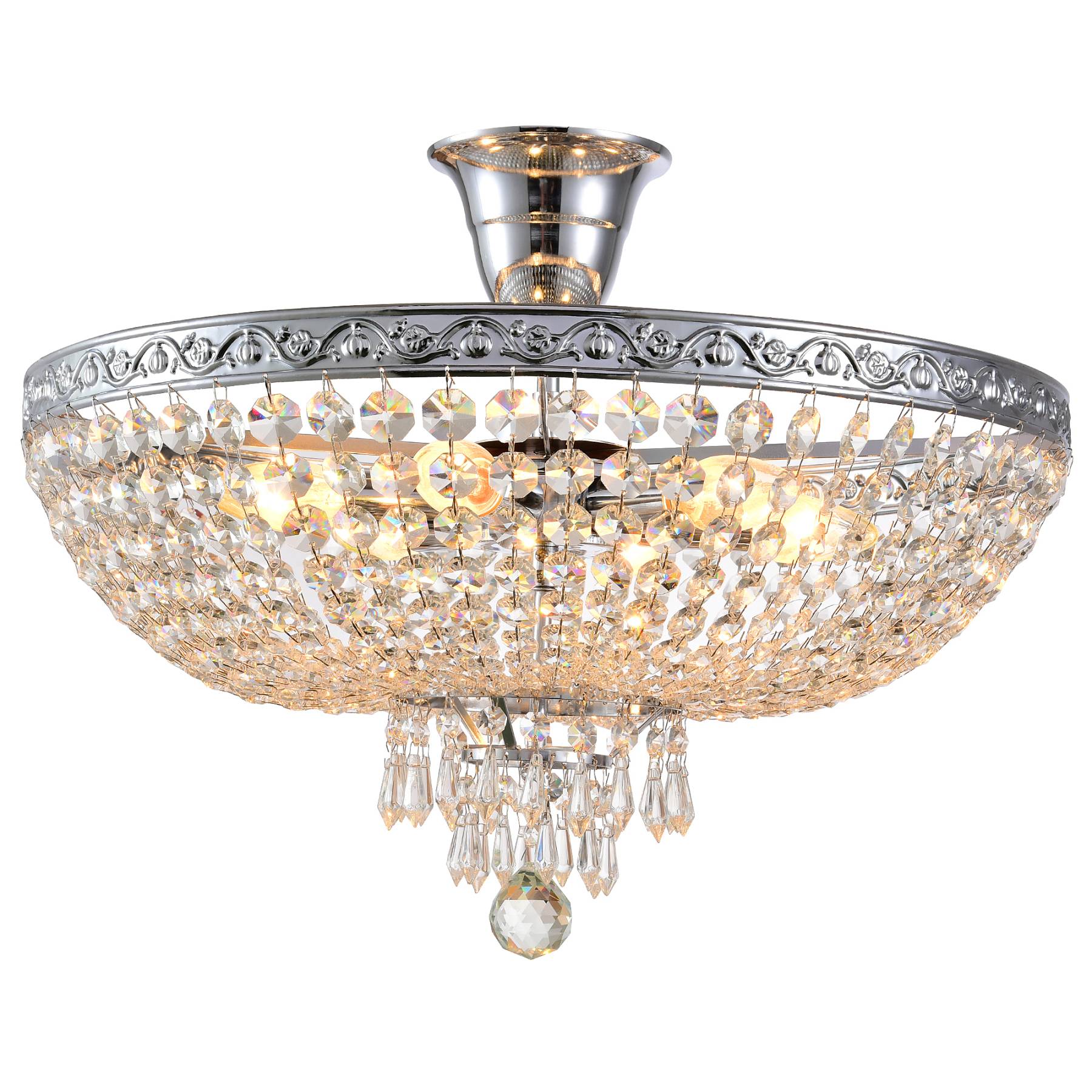 ROCOCO 81407/6C CHROME Потолочная люстра Natali Kovaltseva Rococo ROCOCO 81407/6C CHROME