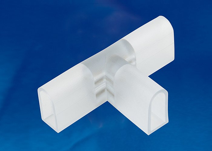 UTC-K-32/N21 CLEAR 010 POLYBAG Соединитель контактный Т-образный для светодиодных лент ULS-N21 NEON 220В Uniel UTC-K-32/N21 CLEAR 010 POLYBAG
